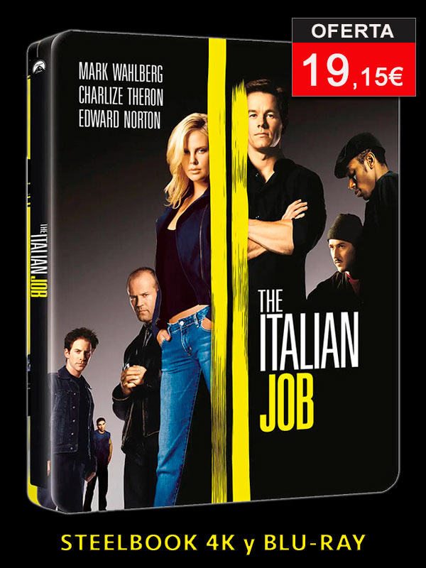 Steelbook de The Italian Job en UHD 4K y Blu-ray