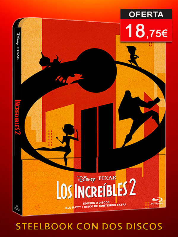 Steelbook de Los Increíbles 2 en Blu-ray