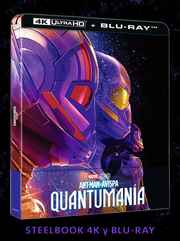 Steelbook de Ant-Man y la Avispa: Quantumanía en UHD 4K y Blu-ray