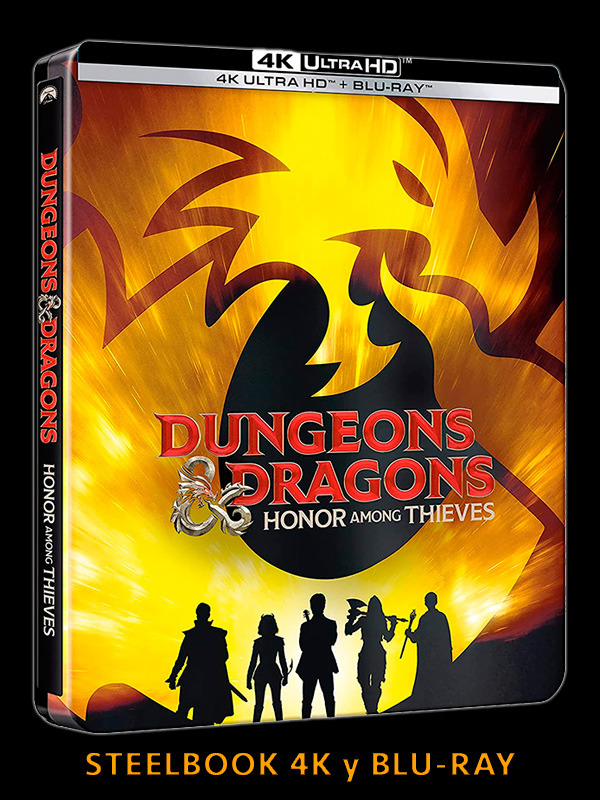 Steelbook de Dungeons & Dragons: Honor entre Ladrones en UHD 4K y Blu-ray
