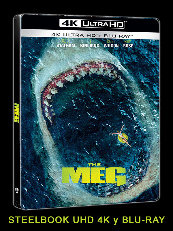 Steelbook de Megalodón en UHD 4K y Blu-ray