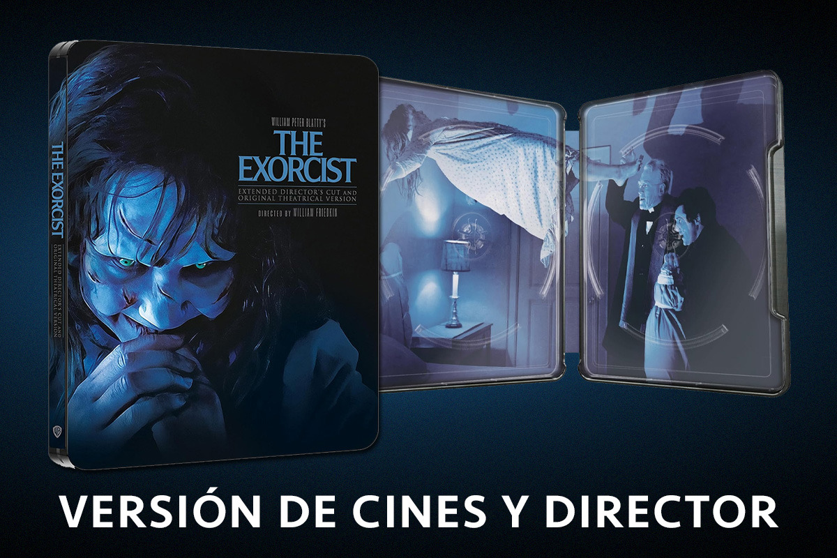 Steelbook de El Exorcista con los dos montajes tanto en UHD 4K como en Blu-ray
