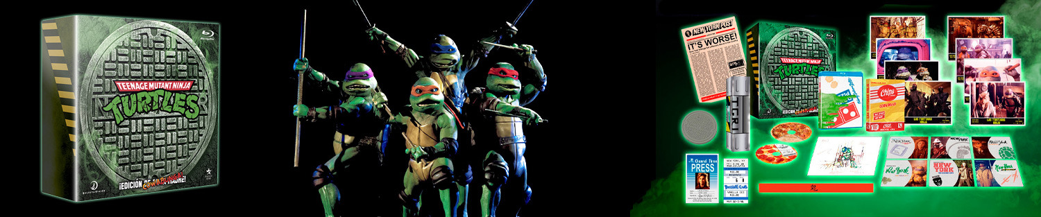 Edición Cowabunga con las películas originales de las Tortugas Ninja 1 y 2 en Blu-ray