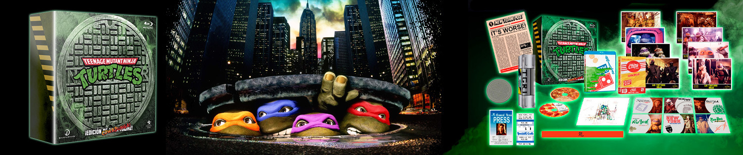 Edición Cowabunga con las películas originales de las Tortugas Ninja 1 y 2 en Blu-ray