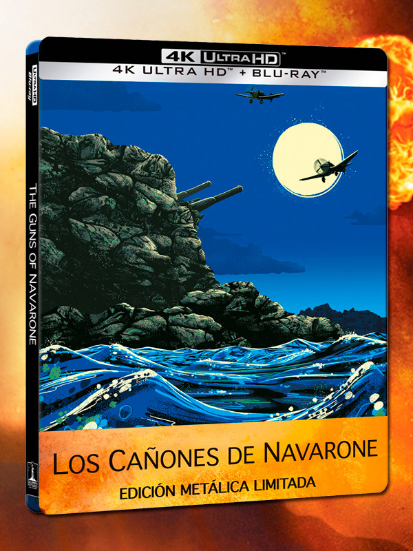 Steelbook de Los Cañones de Navarone en UHD 4K y Blu-ray