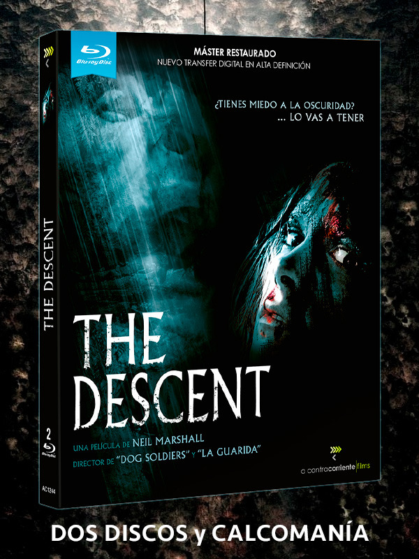 The Descent en Blu-ray con dos discos y calcomanía