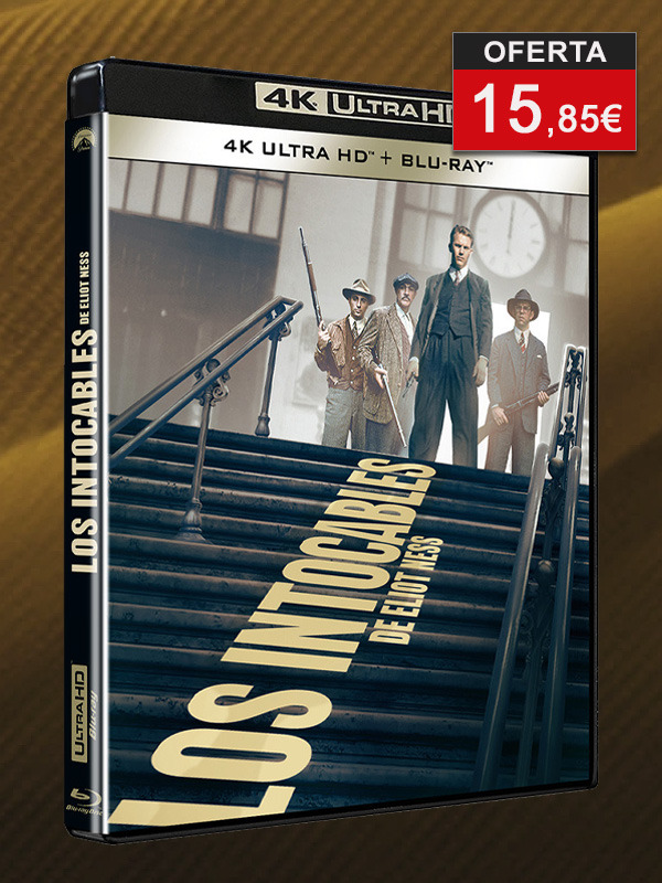 Los Intocables de Eliot Ness en UHD 4K y Blu-ray