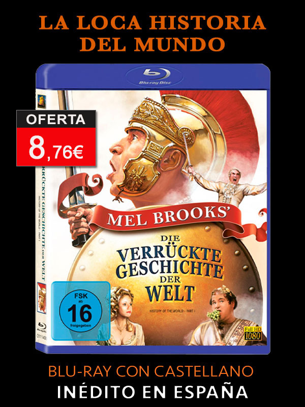 La Loca Historia del Mundo -de Mel Brooks- en Blu-ray con castellano