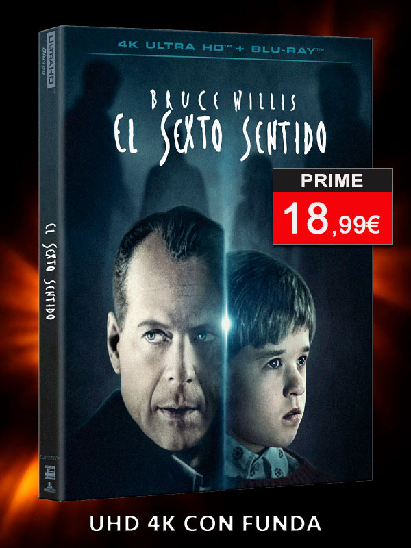 El Sexto Sentido en UHD 4K y Blu-ray con funda