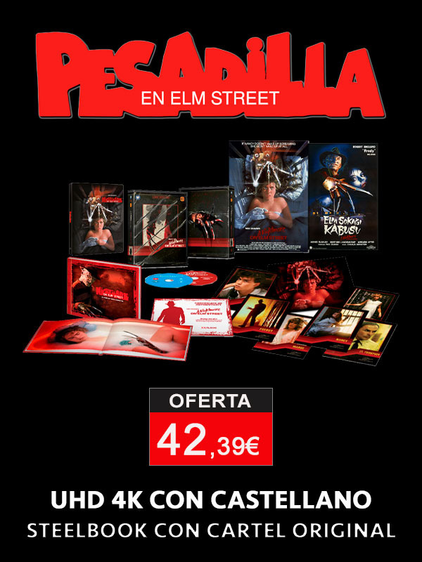 Pesadilla en Elm Street edición coleccionista con Steelbook del cartel original y castellano en UHD 4K
