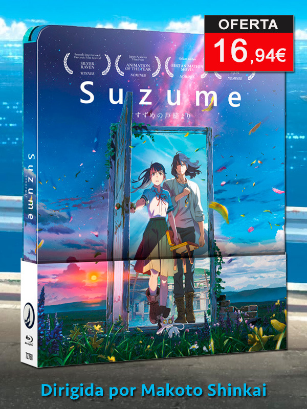 Steelbook de Suzume -dirigida por Makoto Shinkai- en Blu-ray