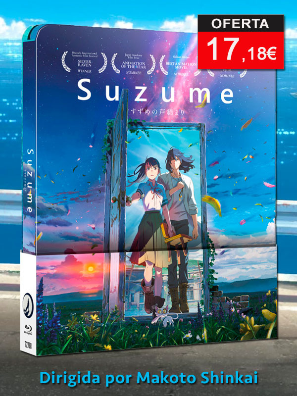 Steelbook de Suzume -dirigida por Makoto Shinkai- en Blu-ray