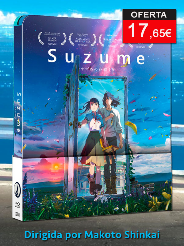 Steelbook de Suzume -dirigida por Makoto Shinkai- en Blu-ray