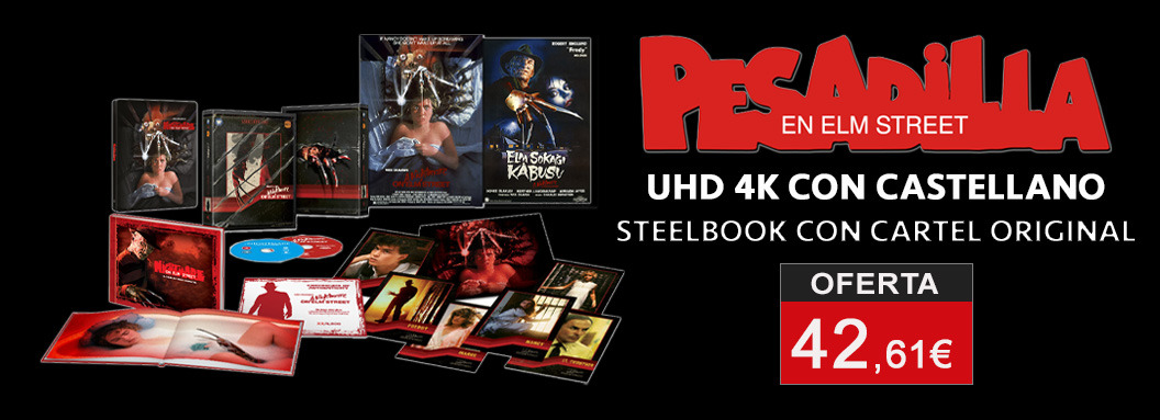 Pesadilla en Elm Street edición coleccionista con Steelbook del cartel original y castellano en UHD 4K