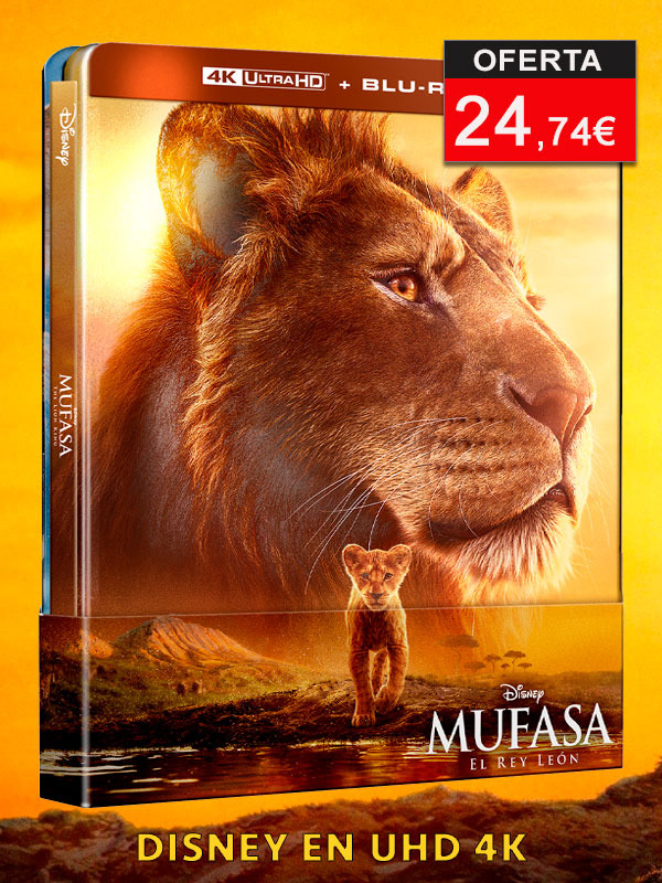 Steelbook de Mufasa: El Rey León en UHD 4K y Blu-ray