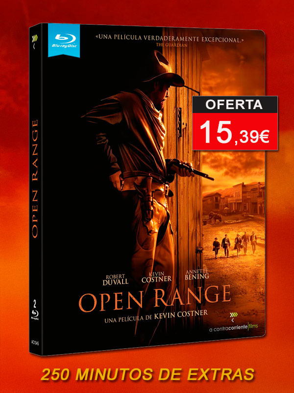 Open Range en Blu-ray con funda y dos discos