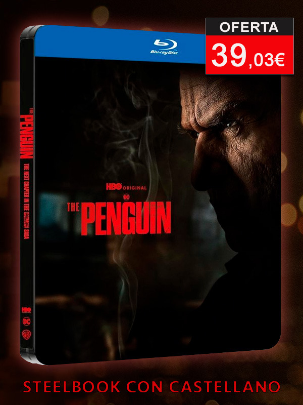 Steelbook de El Pingüino en Blu-ray con castellano