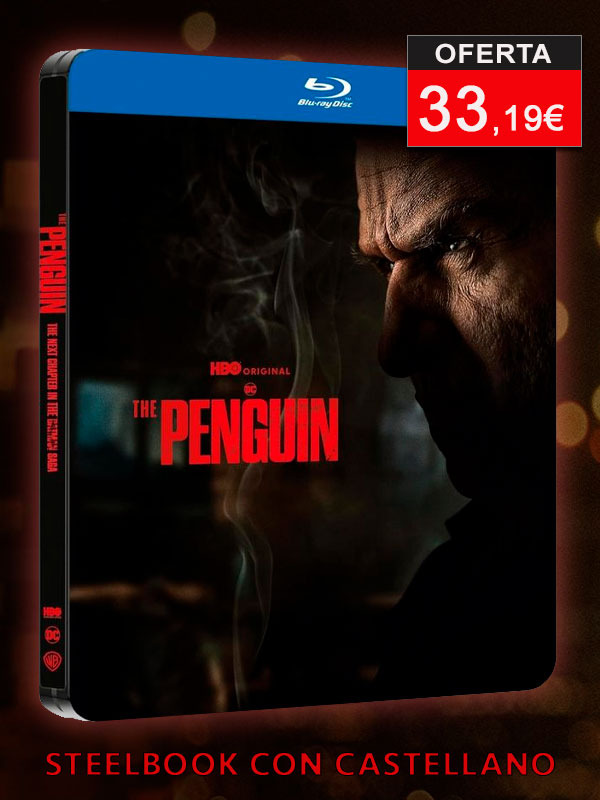 Steelbook de El Pingüino en Blu-ray con castellano
