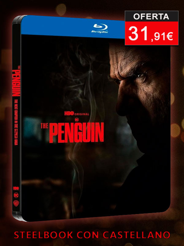Steelbook de El Pingüino en Blu-ray con castellano