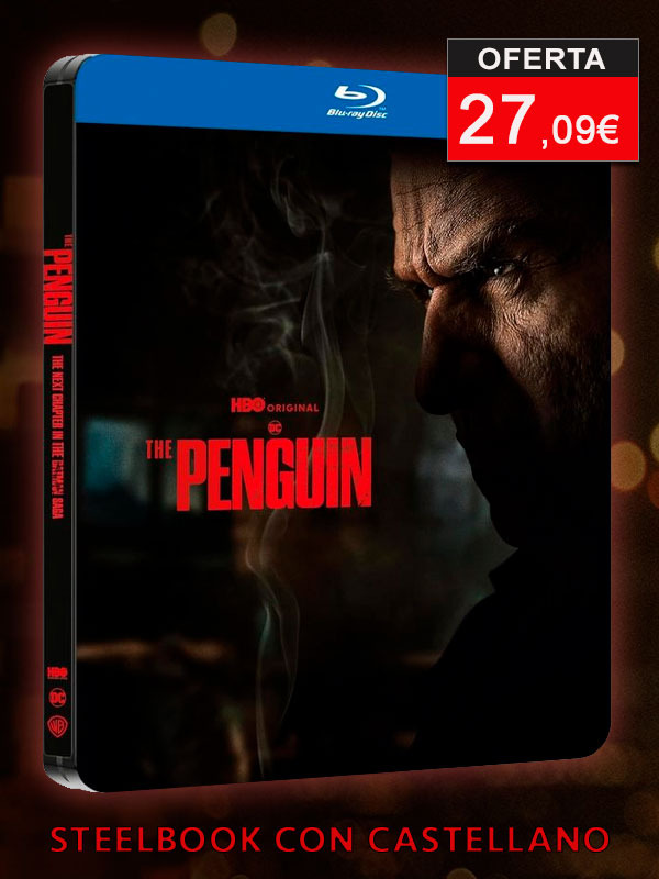 Steelbook de El Pingüino en Blu-ray con castellano