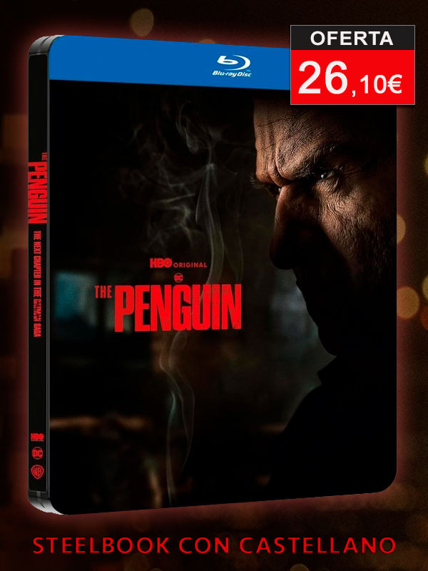 Steelbook de El Pingüino en Blu-ray con castellano