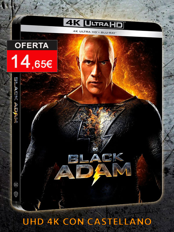 Steelbook de Black Adam en UHD 4K con castellano