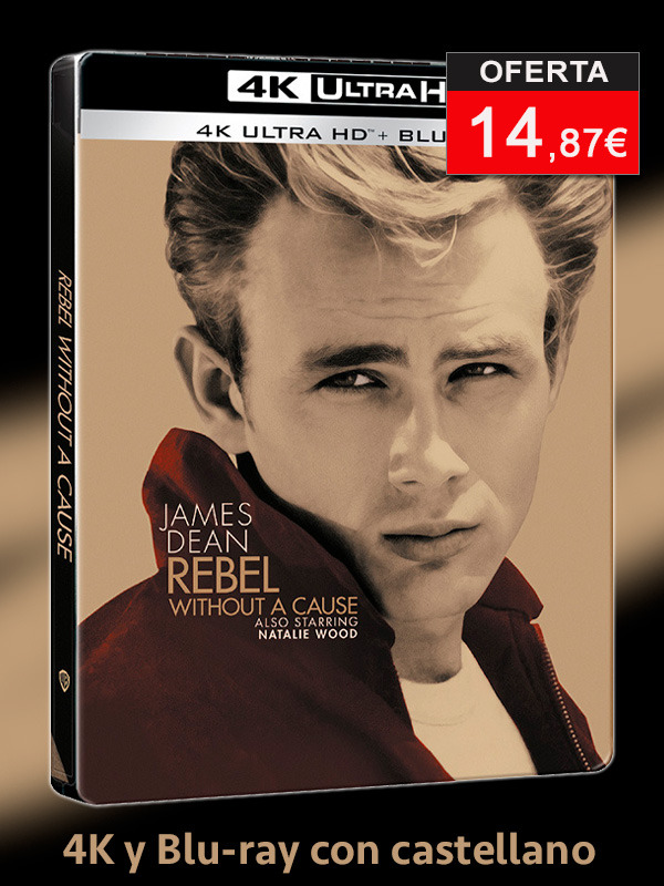 Steelbook de Rebelde sin Causa en UHD 4K y Blu-ray con castellano