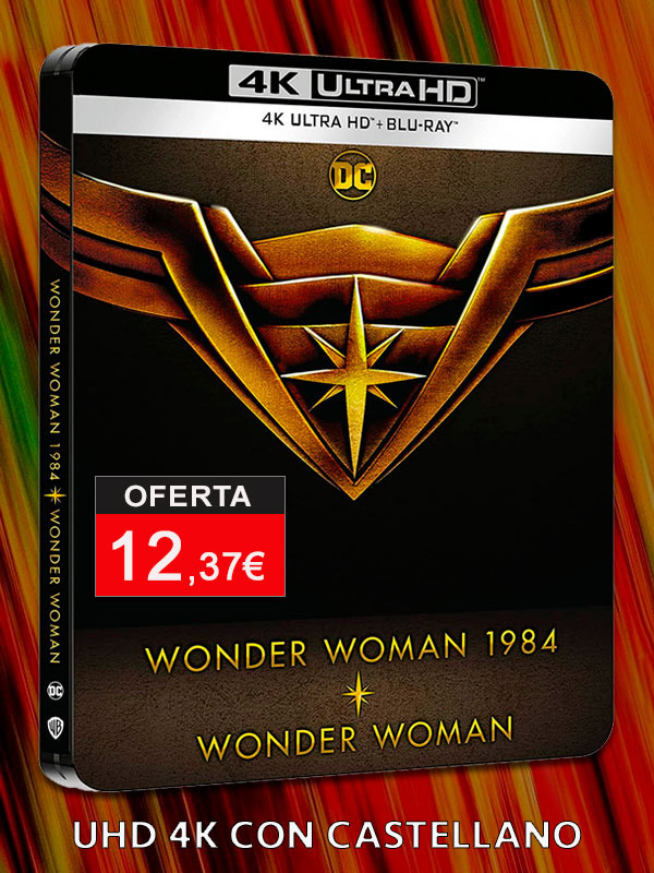 Steelbook con Wonder Woman y Wonder Woman 1984 en UHD 4K con castellano