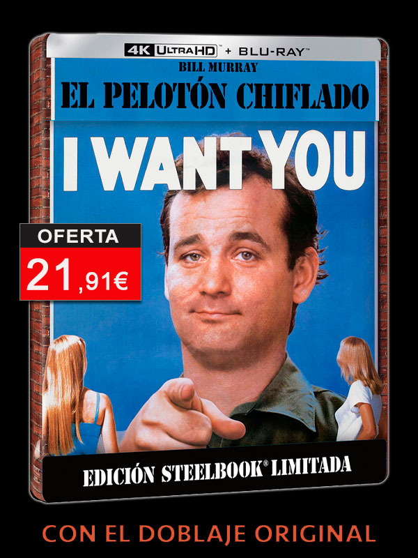 Steelbook de El Pelotón Chiflado en UHD 4K y Blu-ray