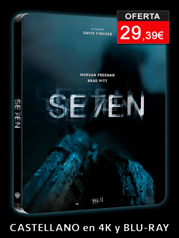 Steelbook de Seven con castellano en UHD 4K y Blu-ray