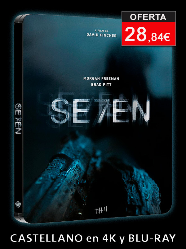 Steelbook de Seven con castellano en UHD 4K y Blu-ray