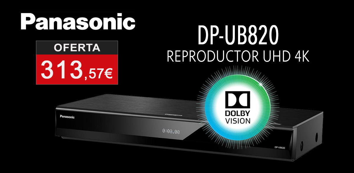 Reproductor UHD 4K Panasonic DP-UB820 con Dolby Vision y HDR10+