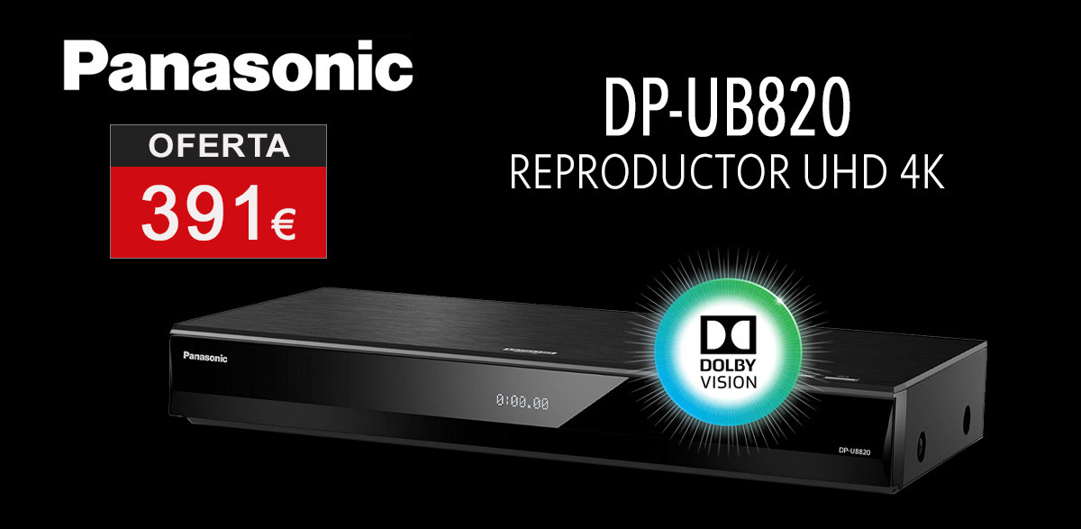 Reproductor UHD 4K Panasonic DP-UB820 con Dolby Vision y HDR10+