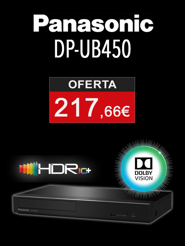 Reproductor UHD 4K Panasonic DP-UB450 con Dolby Vision y HDR10+