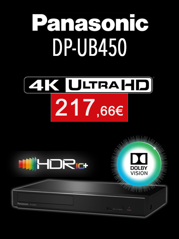 Reproductor UHD 4K Panasonic DP-UB450 con Dolby Vision y HDR10+