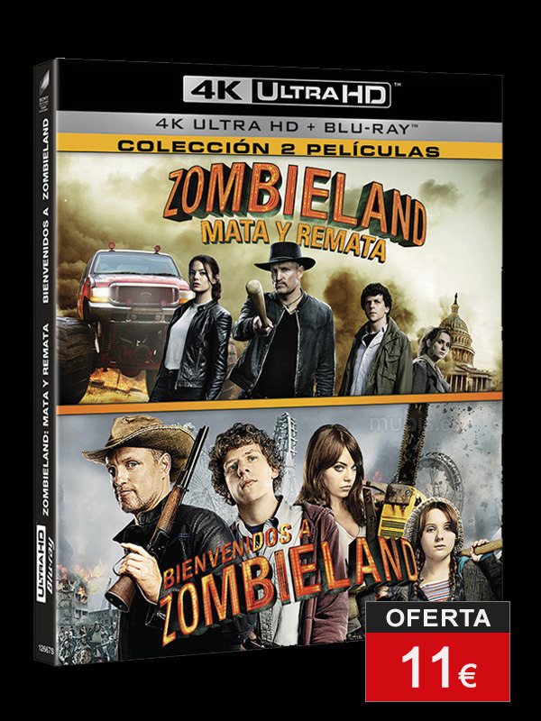 Pack Bienvenidos a Zombieland + Zombieland: Mata y Remata en UHD 4K y Blu-ray