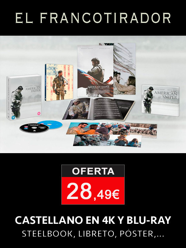 Edición coleccionista de El Francotirador con castellano en UHD 4K y Blu-ray