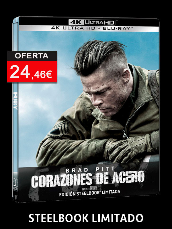 Steelbook de Corazones de Acero en UHD 4K y Blu-ray