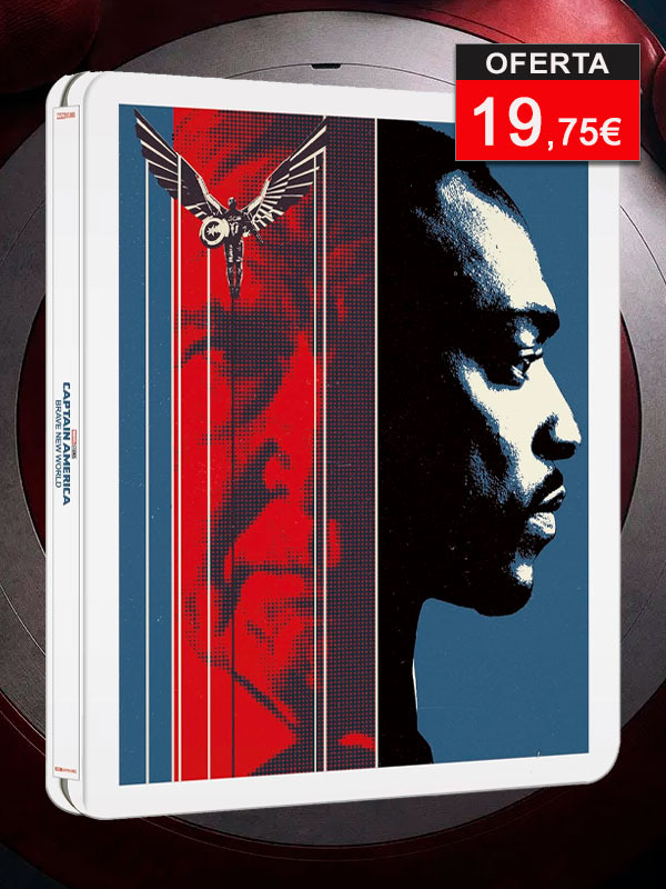 Steelbook de Capitán América: Brave New World en UHD 4K y Blu-ray 