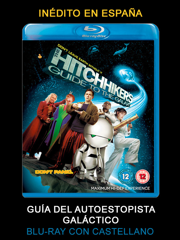Guía del Autoestopista Galáctico en Blu-ray  con castellano