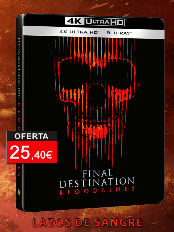 Steelbook de Destino Final: Lazos de Sangre en UHD 4K y Blu-ray