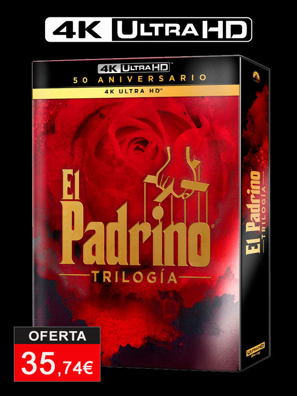 Digipak con la Trilogía El Padrino en UHD 4K