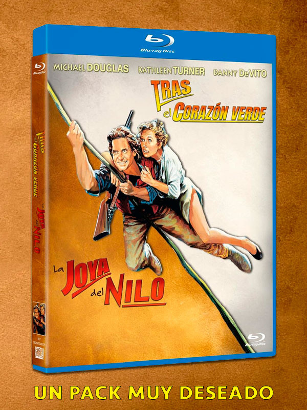 Pack Tras el Corazón Verde + La Joya del Nilo en Blu-ray