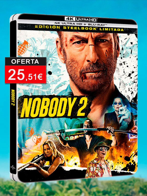 Steelbook de Nadie 2 en UHD 4K y Blu-ray