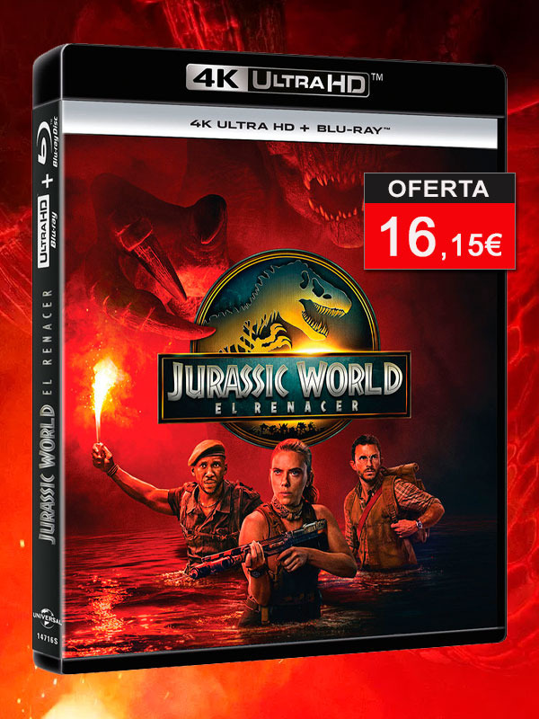 Jurassic World: El Renacer en UHD 4K y Blu-ray