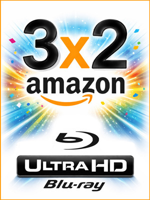 Oferta 3x2 de amazon en Blu-ray y UHD 4K