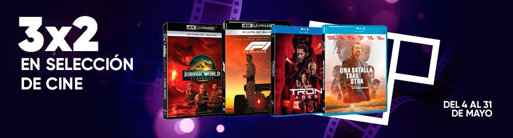 3x2 en una selección de películas en Fnac