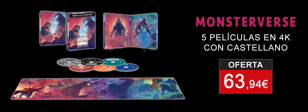 Digipak de Godzilla x Kong Monsterverse en UHD 4K con castellano