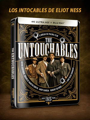 Steelbook de Los Intocables de Eliot Ness en UHD 4K y Blu-ray