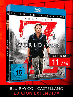 Guerra Mundial Z en Blu-ray con castellano - Versión extendida
